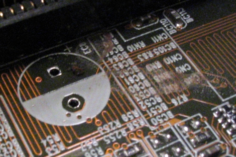 Memory capacitor holes